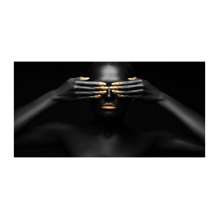 Brayden Studio Woman In Black - No Frame Print on Canvas | Wayfair.co.uk